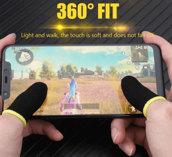 Game Controller Thumb Sleeve for Touch Screen Mobile Game – 1 pair